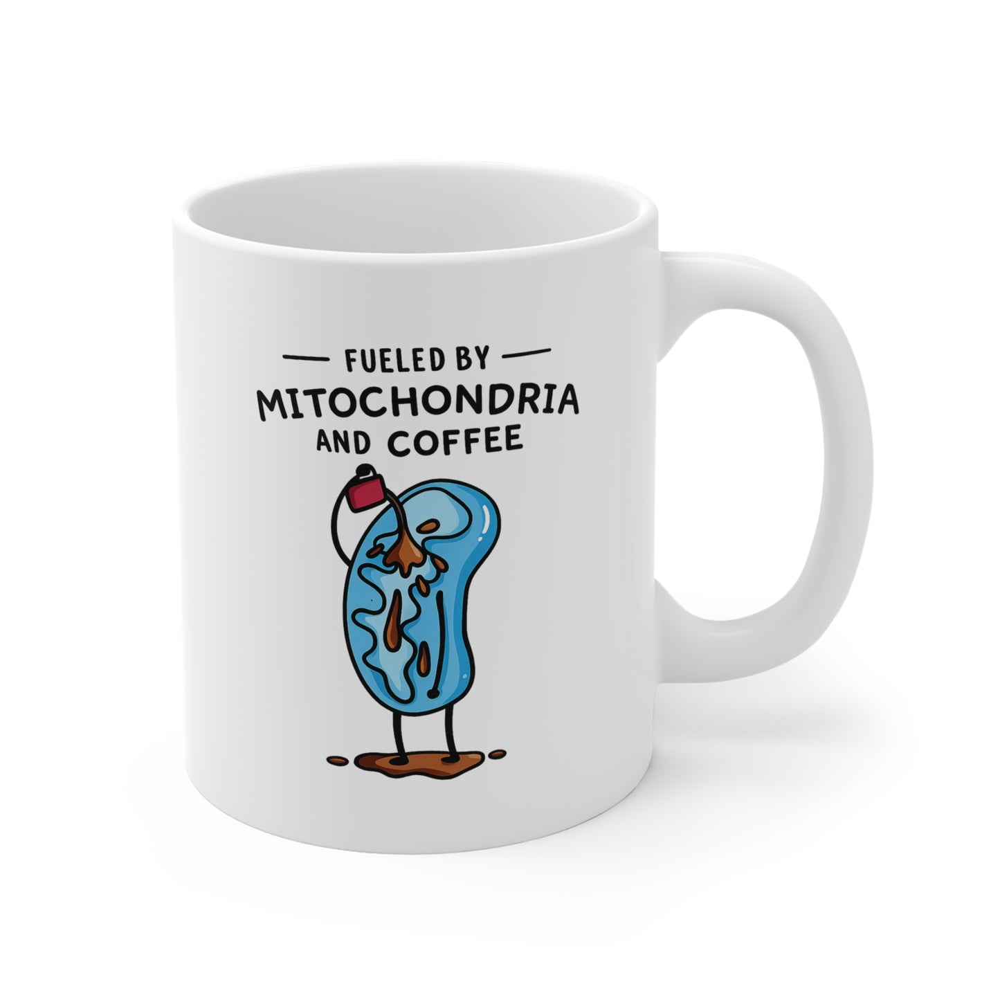Fueled By Mitochondria and Coffee 11 oz. Mug