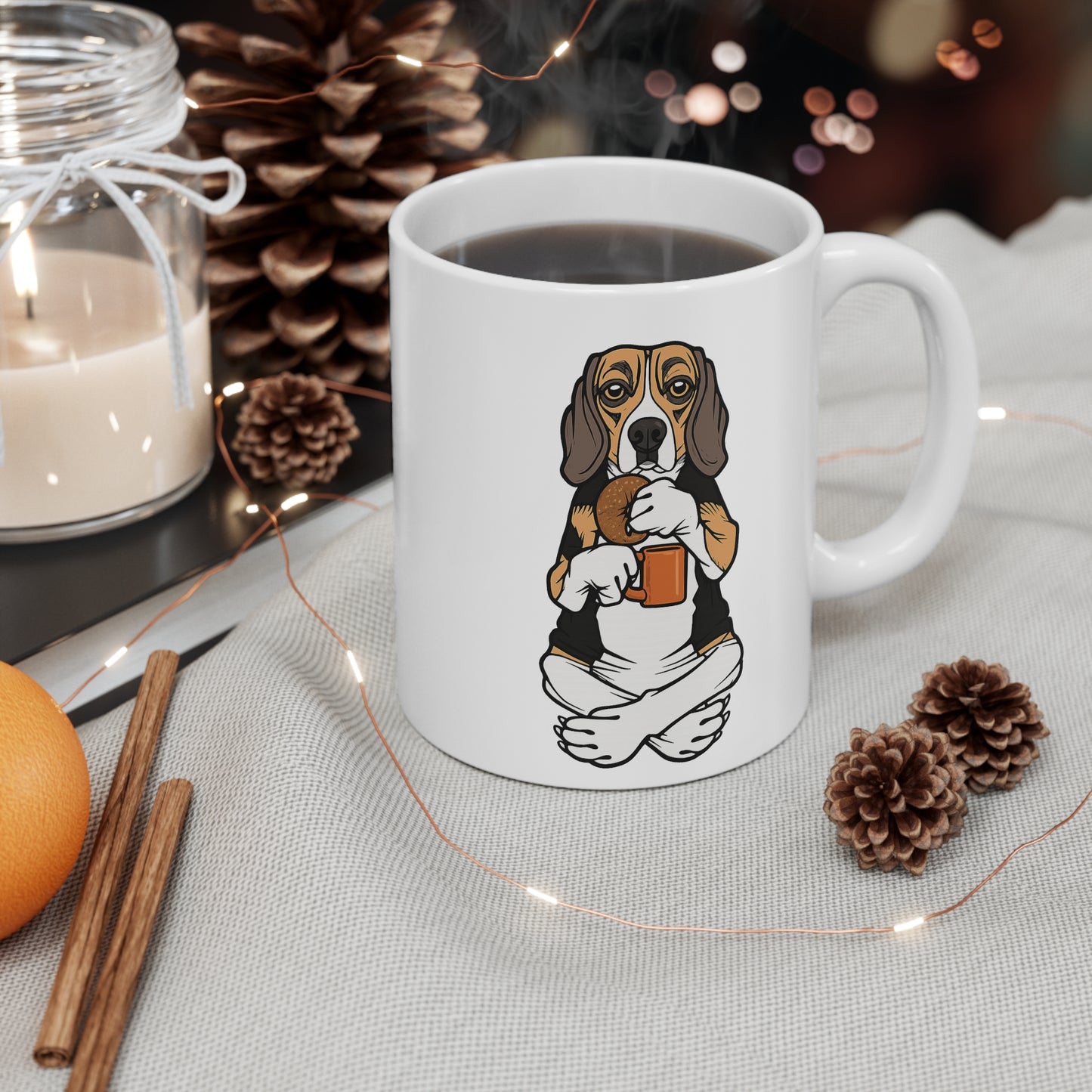Beagle and The Bagel 11 oz. Mug